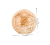PENIKOKO Abat Jour Globe Verre avec Courbes Dorées Abat Jour Lustre Moderne pour Chambre Ado Diffusion Lumineuse Uniforme et Facile à Installer