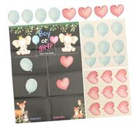 PENIKOKO Affiche Gender Reveal Party avec Autocollants Vote Jeu Prédiction Fille ou Garçon Décoration Shower Reveal