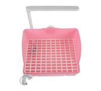 PENIKOKO Bain D’Oiseau Rose pour Perruches et Calopsittes Bac de Circulant pour Cage Accessoire pour Petits Oiseaux Bain D’Oiseaux pour Cage Accessoire pour Animaux de Compagnie