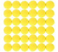 PENIKOKO Balles de Golf en Mousse Eva Souple 50 Pcs Jaune Balles de Baseball Molles pour Entraînement et Jeu Intérieur Extérieur Jouets Rebondissantes pour Garçon et Filles et Adultes