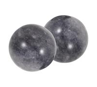 PENIKOKO Balles de Jade Multicolores pour Exercice de Main 25mm, 2 Pièces, Pierres Pondérées Élégantes Motifs Marbrés, pour Contemplation et Relaxation