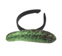 PENIKOKO Bandeau à Cheveux Créatif en Peluche Vert de Concombre, Accessoire de Costume Confortable pour Festivals et Parades D'halloween et Noël