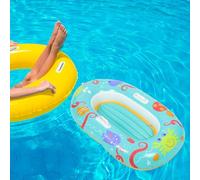 PENIKOKO Bateau Gonflable Cartoon pour Garçon Fille avec Poignées Kayak Gonflable PVC Sûr et Confortable pour et