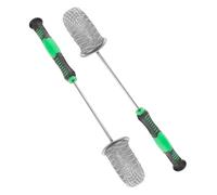 PENIKOKO Bâton D’allumage pour Ventouses en Acier Inoxydable Vert 2 Pcs avec Poignée Anti-brûlure et Coton Remplaçable, Outil Traditionnel pour Massage et Cupping à Flamme Vive