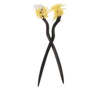 PENIKOKO Bâtonnets à Cheveux en Bois Vintage 2 Pièces Style Chignon pour Femmes Accessoires Cheveux Longs Décoration de Fleur Osmanthus Usage Quotidien Plusieurs styles
