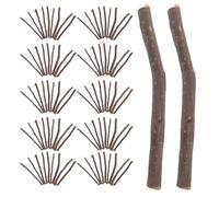 PENIKOKO Bâtonnets à Mâcher en Bois de Pomme Naturel pour Petits Animaux - 1500 G - Jouets à Mâcher pour Lapins Hamsters Chinchillas et Oiseaux - Stimule Mastication et Santé Dentaire