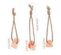 PENIKOKO Blocs De Sel à Mâcher pour Lapins Et Petits Animaux - Lot De 3 Pièces Corde en Chanvre, Jouets Riches en Micro-éléments Développement Sensoriel Santé Dentaire en Extérieur