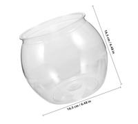 PENIKOKO Bocal Poisson Transparent Plastique Petit Aquarium pour Betta Goldfish Décoration Maison Bureau