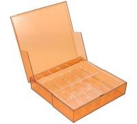 PENIKOKO Boîte à Remède Marron en Acrylique pour Insuline et Ampoules, Design Portable Protection la Lumière, Structure Stable, pour Voyage et Hôpital, Capacité 10 Flacons