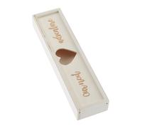 PENIKOKO Boîte Bois pour Annonce Grossesse Étui de Test de Grossesse avec Couvercle Coulissant Contenant Souvenir