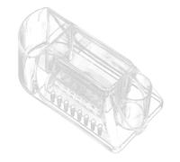 PENIKOKO Boîte de Rangement Transparente pour Embouts de Ponceuse Ongles Support Organisateur PC Accessoire Pratique pour Machine à Polir Nails Cadeau pour Amateurs de Nail Art