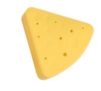 PENIKOKO Boîte de Rangement Triangulaire Jaune Design Délicat et Compact Effet Ventilant en Silicone pour Éponge Maquillage pour Voyage