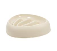 PENIKOKO Bol De Slow Food pour Chien Gamelle Lente pour Chat Mangeoire De Petit Chien Casse-tête De Nourriture pour Chat Bol d'alimentation Amusant Bols De Chiots PP Beige