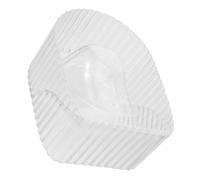 PENIKOKO Bol de Trempage pour Ongles Transparent Blanc Bol Manucure pour Dissolution Vernis Soins Cuticules Usage Salon et Domicile Outil Nail Art Simple et Pratique