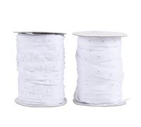 PENIKOKO Boucle à Pression Invisible en Polyester 1,8cm, Solide et Résistante, Lot de 2 Rouleaux pour Rideaux et Housses de Couette, Accessoires Pratiques pour Toutes Occasions