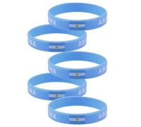 PENIKOKO Bracelet en Silicone Drapeau National 5pcs Confortable à Porter pour Accessoires Sport et Jeux Sportifs en Club de Loisirs