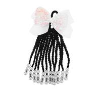 PENIKOKO Braid Ponytail Extension For Children Lightweight Clip-in Hairpiece With Beads Realistic Design For Parties School Plays And Role Play