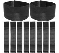 PENIKOKO Brassard de Deuil Noir Élastique 10 Pcs 5x30 Cm Polyester pour Cérémonie Commémorative Funéraire Respectueuse, Groupe de Deuil, Adapté aux Funérailles et Rites de Mémoire