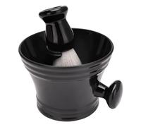 PENIKOKO Brosse à Barbe Homme 3 Pièces Grand Bol en Plastique Support Kit Rasage Moussant Outils de Nettoyage Barbe Masculin Routine Quotidienne