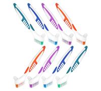 PENIKOKO Brosses pour Prothèse Dentaire en Nylon et Pp, Légères et Efficaces Lot de 8 Double Face pour Nettoyage Précis des Dentiers