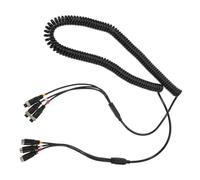PENIKOKO Câble Extension pour Caméra de Recul à Ressort Cordon Télescopique Triple pour Caméra de Vue Arrière Prolongateur de Fil de Surveillance pour Camion Remorque et Camping-