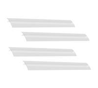 PENIKOKO Cache-joints en Silicone Résistant Chaleur 21 Pouces pour Cuisinière et Plan de Travail, Combleur D'espace Transparent, Lot de 4 Pièces, Usage la Cuisine Pratique, Entretien