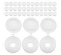 PENIKOKO Cache-vis Décoratif Plastique Blanc à Charnière M4, Lot de 300 Pièces, Bouchons à Vis pour Meubles, Protection la Corrosion, Fixation Solide, Adaptés pour Chambres et