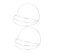 PENIKOKO Cadre de Couronne DIY 2 Pièces Bandeau Serrage-tête 4 Couches Couleur Électrophorèse Blanche Support de Coiffure Femme Fête Concours Beauté