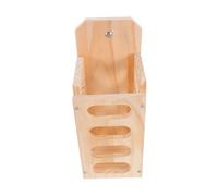PENIKOKO Cadre d'herbe De Lapin Râtelier à Foin Mangeoire à Foin pour Chèvres Mangeoire à Foin Chinchilla Mangeoires à Foin pour Lapins Conteneur à Foin pour Lapin Kaki en Bois