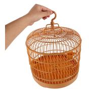 PENIKOKO Cage à Oiseaux Ronde Suspendue pour Perruches et Cockatiels Cage Décorative avec Porte Sécurisée Design Élégant et pour Intérieur et