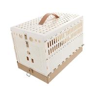 PENIKOKO Cage Multifonction Pliable pour Pigeons en Plastique Poignée Ergonomique, Bac Lavable, pour Entraînement Et Suivi