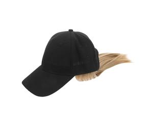 PENIKOKO Casquette Baseball Perruque Courte Droite avec Extensions de Cheveux Chapeau Soleil Élégant et Naturel Confortable et Facile à