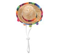 PENIKOKO Chapeau Mexicain pour Sombrero Décoratif Pompons Accessoire pour Ambiance Festive