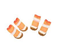 PENIKOKO Chaussures pour Chien Décoratives Respirantes en Maille Filet, Bottes Résistantes à l'usure, Taille 2 Orange, Été, Protection des Pattes pour Chiots, Accessoires pour Animaux De Compagnie