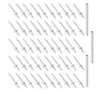 PENIKOKO Clous de Plinthe Invisibles à Double Tête 303 Pcs Clous de Pose de Garniture sans Joint avec Manchon d'Installation Fixation Sécurisée pour Cadres de Porte Moulures et