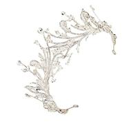 PENIKOKO Couronne de Mariage Cristal avec Rhinestones Accessoire Élégant Diadème Vintage pour Événements Spéciaux et Séances Photo