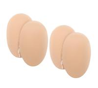 PENIKOKO Coussinet Musculaire Push-up pour Hommes en Silicone Auto-adhésif, Effet Faux Pectoraux, Couleur Kaki, 2 Paires par Pack, Rembourrage Pectoral Réutilisable et Discret pour