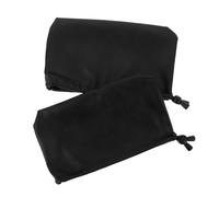 PENIKOKO Coussinets Rembourrés Imperméables pour Béquilles Aisselles, Paire de Protections en Cuir Noir Épais, Confort pour Personnes Âgées, Accessoires de Mobilité Santé