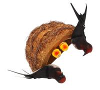 PENIKOKO Décoration Murale pour Nid Oiseau Figurines Hirondelles Modèle De Nid Oiseau Artificiel pour Intérieur Et Jardin