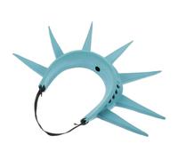 PENIKOKO Déguisement Statue avec Couronne Gonflable et Torche Bandeau Patriotique pour Fête Accessoire de Jeu de Rôle Halloween Adulte