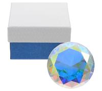 PENIKOKO Diamant Décoratif en Cristal Verre 60 Mm Multicolore Boîte Présent, Décoration Centre de Table Mariage, Faux Diamant pour Présents Invités et Ornements Élégants
