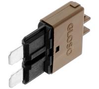 PENIKOKO Disjoncteur Manuel Réarmable 7,5 A 32 V Continu Marron, Fusible Miniature Automobile de Protection les Surintensités, Fusible Réarmable pour Circuits Électriques Basse Tension