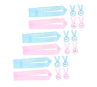 PENIKOKO Écharpe pour Future Maman Ensemble Écharpe Corsage Ceinture De Maternité Confortable pour Fête Prénatale Révélation Accessoires Photo De Grossesse