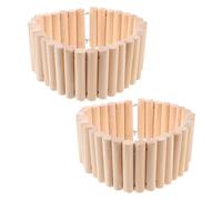 PENIKOKO Échelle à Chinchilla en Bois Naturel Pont Suspendu 6x40 Cm Lot de 2 Jouets D’Escalade pour Cages Petits Animaux Hamsters Cobayes Favorisant Jeu et Exploration