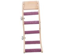 PENIKOKO Échelle Oiseau Cage Bois Colorée pour Perroquets Jouet Escalade pour Petits Oiseaux Support Perchoir pour Exercices Et Coordination
