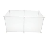 PENIKOKO Enclos Modulable pour Petits Animaux Panneaux Blanc Mat Barrière Intérieure Sécurisée pour Rongeurs Hamsters et Hérissons Clôture Exercice Facile à Assembler