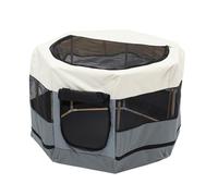 PENIKOKO Enclos Octogonal pour Animaux Domestiques et Stable Parc de Jeu Polyvalent pour Chiens et Chats Résistant Aux Morsures et Griffures Compact et Facile à Installer pour Espaces