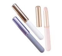 PENIKOKO Ensemble de Pinceaux à Lèvres 3 Pièces Taille Compacte Capuchon, Applicateurs Doux en Fibres Synthétiques, pour Femmes et Retouches Maquillage, Portable pour Paquet à Main