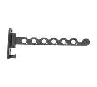 PENIKOKO Étendoir à Linge Mural Pliable 6 Trous Gris Foncé Porte-Vêtements Robuste et Compact Barre de Séchage Extensible pour Balcon Salle de Bain et Intérieur Cintre Mural Pratique