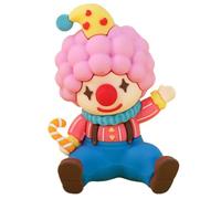 PENIKOKO Figurine de Clown Miniature en Plastique Décoration de Gâteau Carnaval 1 Pièce Ornement de Table Thème Fête Foraine Accessoire Décoratif pour Fête Garçon et Filles Base Stable